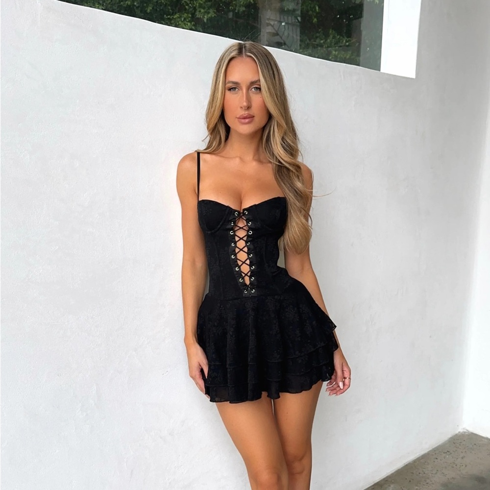 Outcast black lace dress